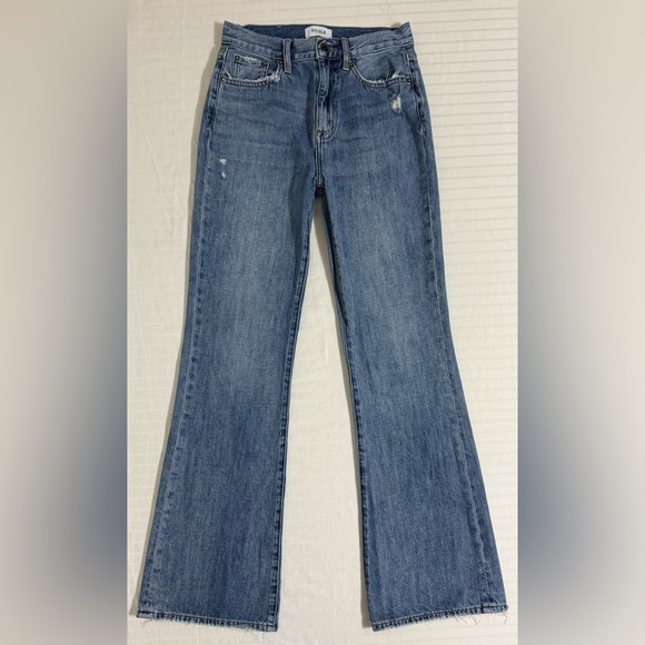 Pistola Jeans Stevie High Rise Wide Leg Flare Relaxed Blue Denim Size 25 - Picture 3 of 15